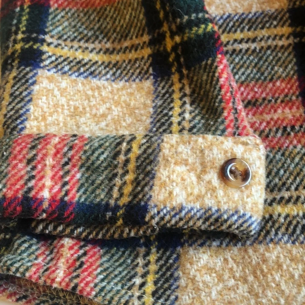 Girls plaid button down flannel